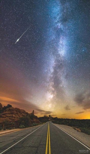  عکس جاده در شب برای پروفایل