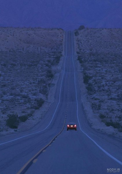  عکس جاده در شب برای پروفایل