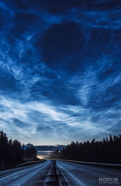  عکس جاده در شب برای پروفایل