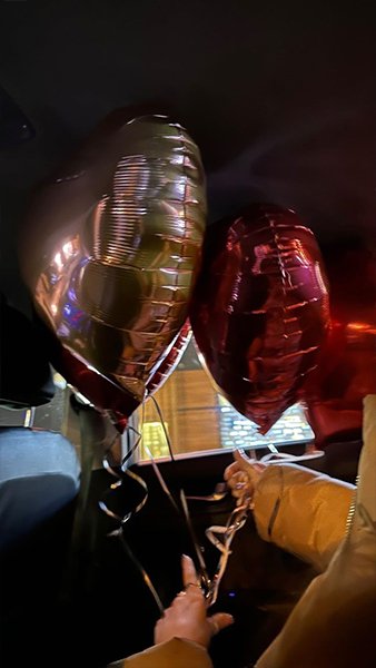 عکس تو جاده با ماشین شب