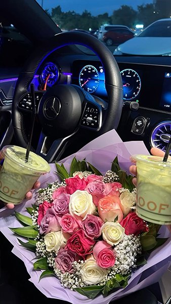  عکس تو جاده با ماشین شب