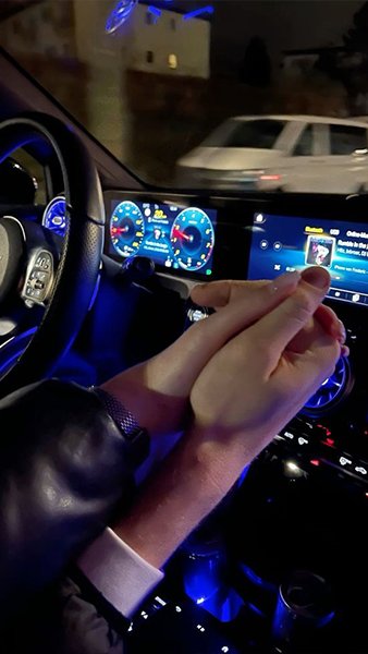  عکس تو جاده با ماشین شب