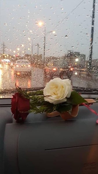  عکس تو جاده با ماشین شب