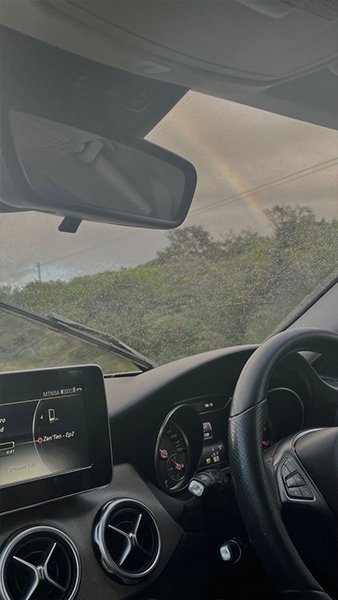  عکس تو جاده با ماشین شب