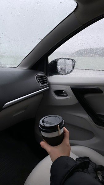  عکس تو جاده با ماشین شب