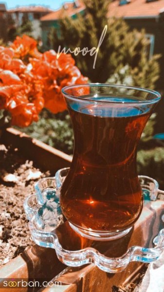  عکس چای در دست دختر