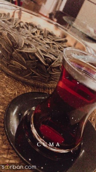  عکس چای در دست دختر