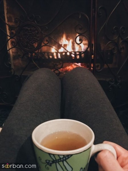  عکس چای در دست دختر