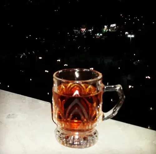  عکس چای در شب