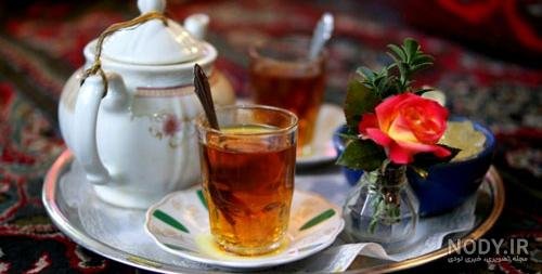  عکس چایی در خانه
