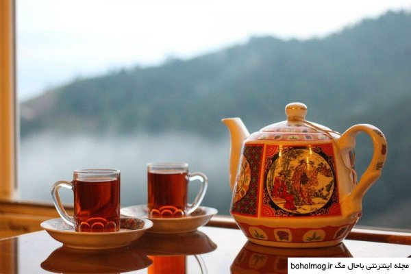  عکس فنجان چای در پاییز