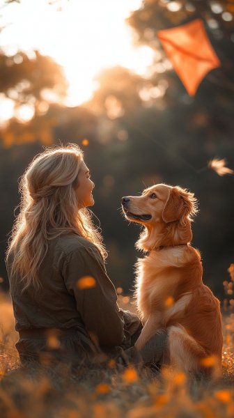  عکس دختر با سگ برای پروفایل فانتزی