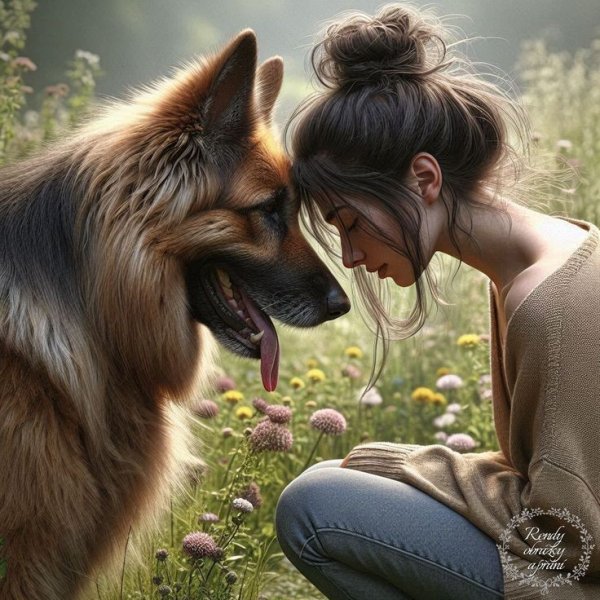  عکس دختر با سگ برای پروفایل فانتزی