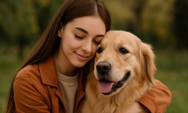  عکس دختر با سگ برای پروفایل فانتزی