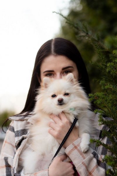  عکس دختر با سگ برای پروفایل فانتزی