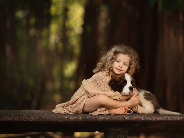  عکس دختر با سگ خفن