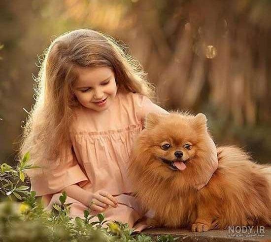 عکس پروفایل دخترونه با سگ پشمالو