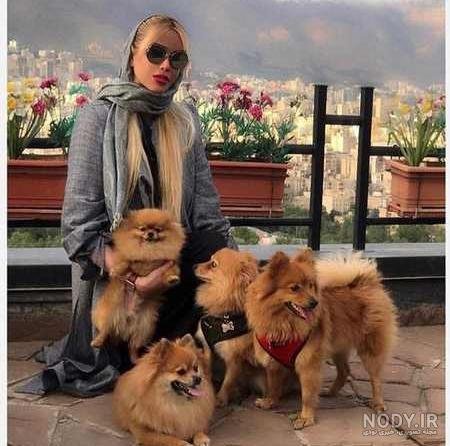  عکس دختر با سگ پاکوتاه