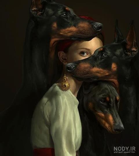  عکس دختر با سگ پاکوتاه