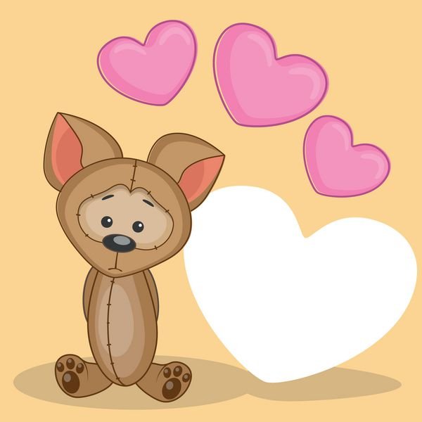  عکس دختر با سگ کارتونی