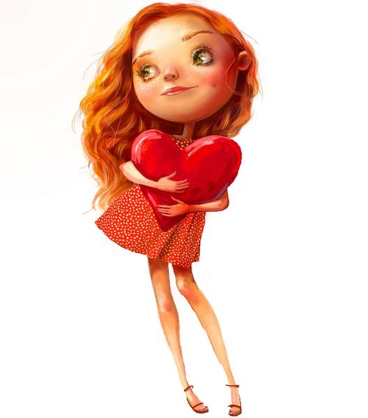  عکس دختر با سگ کارتونی