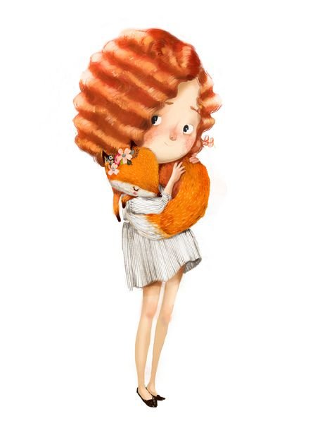  عکس دختر با سگ کارتونی