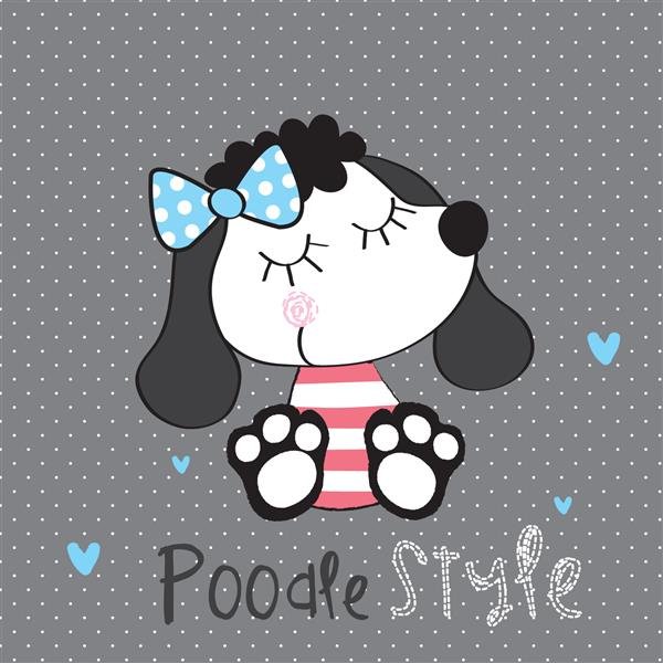  عکس سگ کارتونی ساده