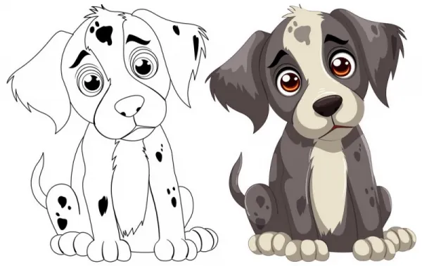  عکس نقاشی سگ