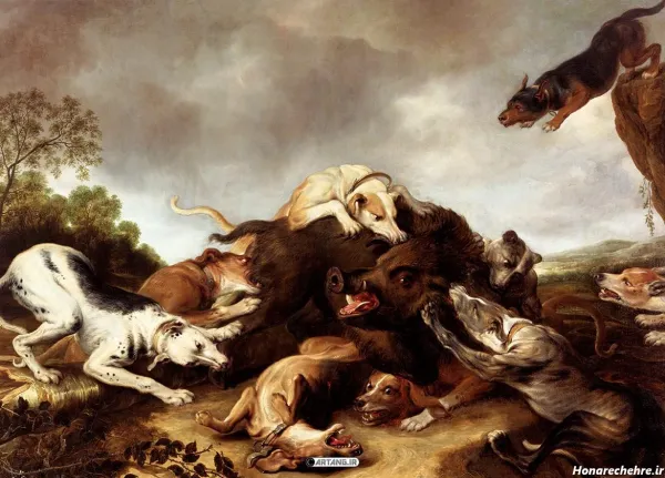 عکس نقاشی سگ وحشی