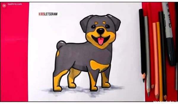  عکس نقاشی سگ وحشی