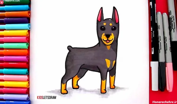  عکس نقاشی سگ وحشی