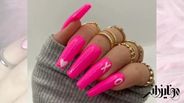  85 طرح ناخن شیک و باکلاس صورتی