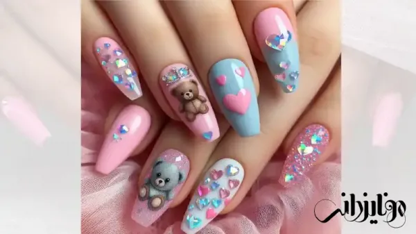  85 طرح ناخن شیک و باکلاس صورتی