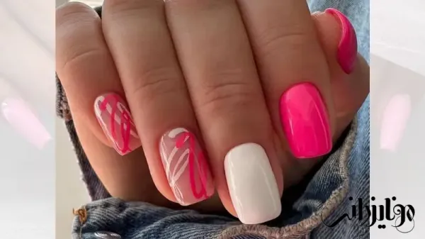  85 طرح ناخن شیک و باکلاس صورتی
