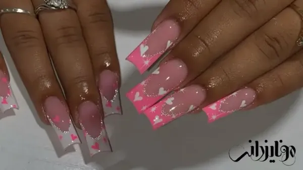  85 طرح ناخن شیک و باکلاس صورتی