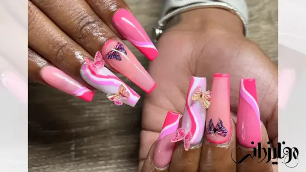  85 طرح ناخن شیک و باکلاس صورتی