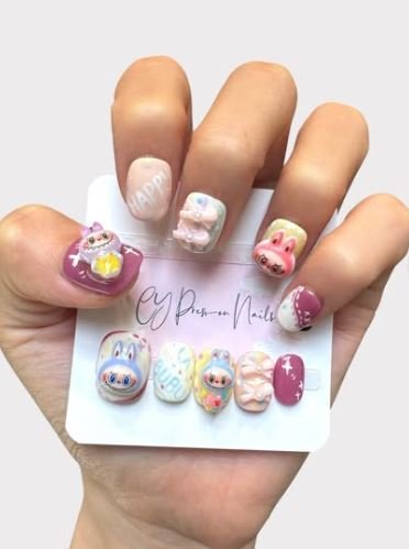  45 عکس طرح ناخن لبوبو