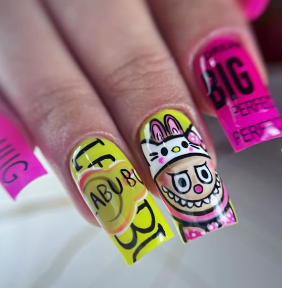  45 عکس طرح ناخن لبوبو