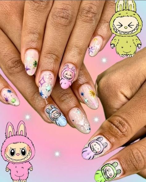  عکس طرح ناخن لبوبو