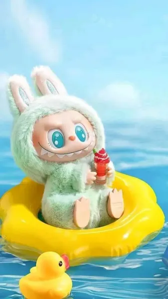  تصویر زمینه لبوبو صورتی