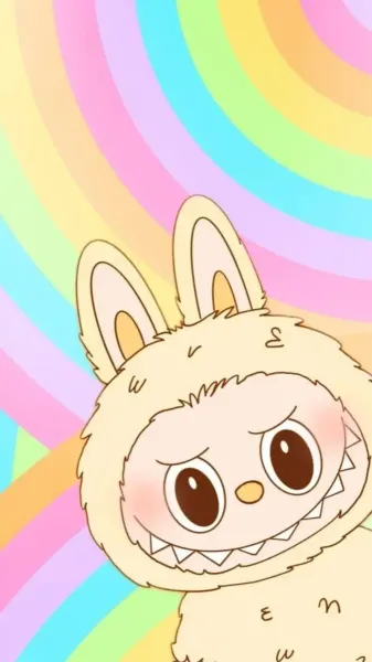  تصویر زمینه لبوبو صورتی