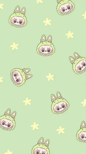  تصویر زمینه لبوبو صورتی