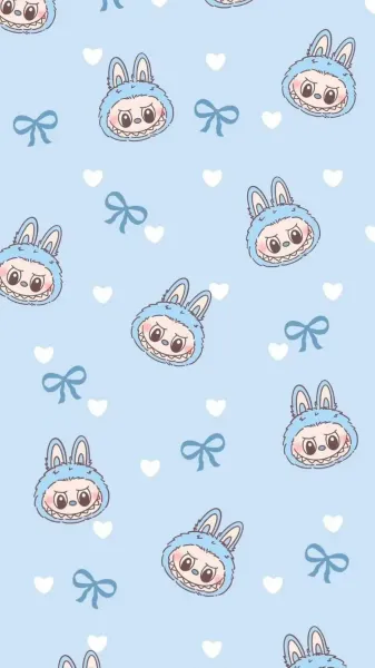  تصویر زمینه لبوبو صورتی