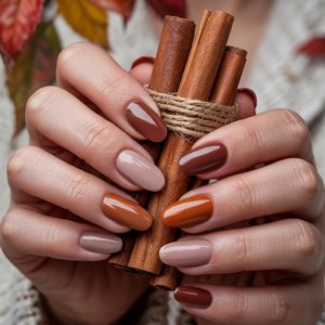  36 عکس طرح ناخن پاییزی ساده و شیک