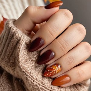  36 عکس طرح ناخن پاییزی ساده و شیک