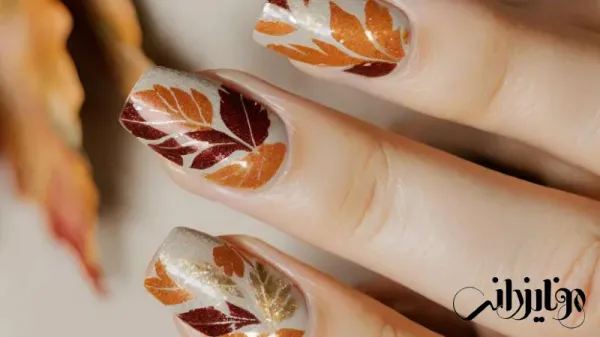  عکس طرح ناخن پاییزی مینیمال