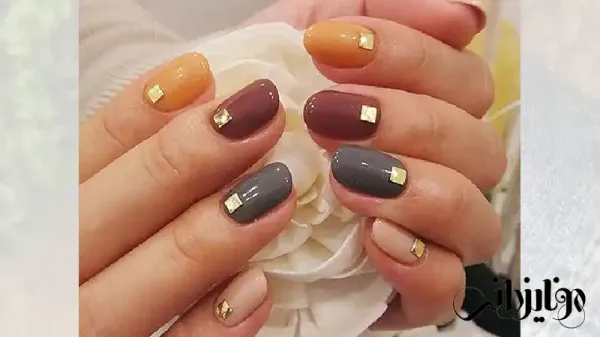  عکس طرح ناخن پاییزی مینیمال