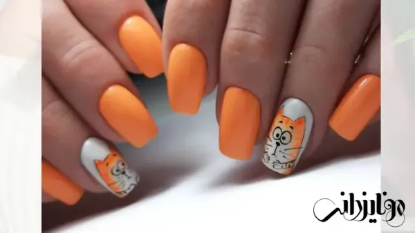  عکس طرح ناخن پاییزی مینیمال