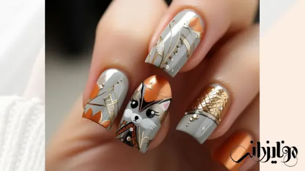  عکس طرح ناخن پاییزی مینیمال