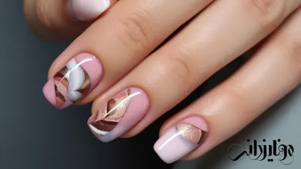  عکس طرح ناخن پاییزی مینیمال